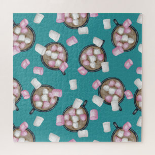 Cocoa marshmallows hot chocolate candy winter jigsaw puzzle
