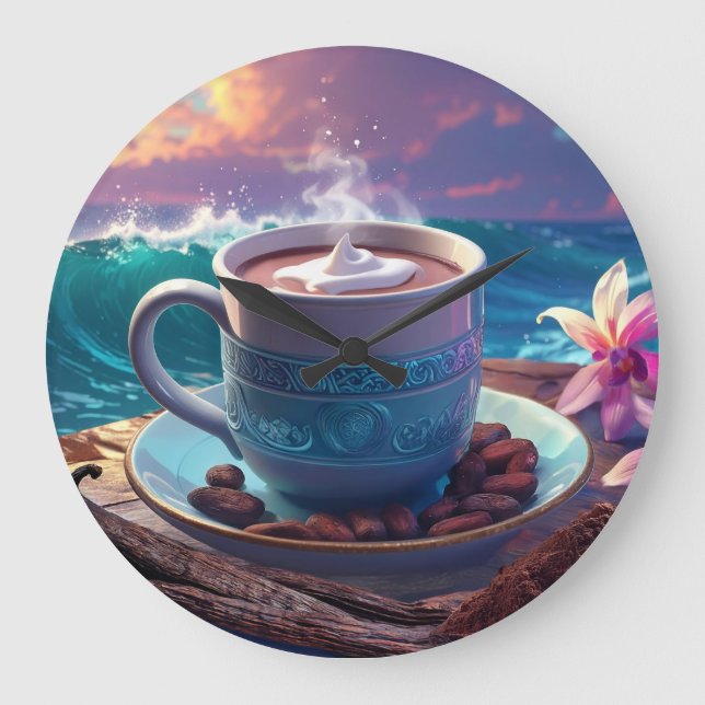 COCOA PARADISE LARGE CLOCK (Front)