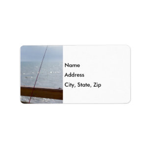 Cocoa Pier Fishing Label