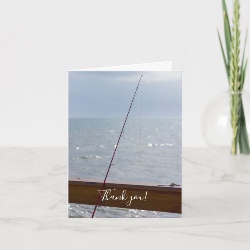 Cocoa Pier Fishing Thank You Card