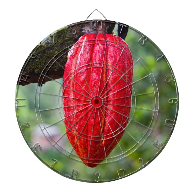 cocoa pod red dartboard (Front)