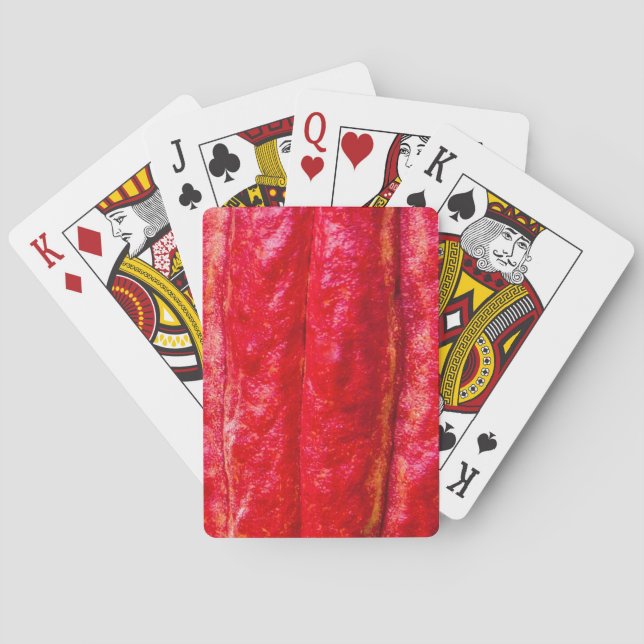 cocoa pod red poker cards (Back)