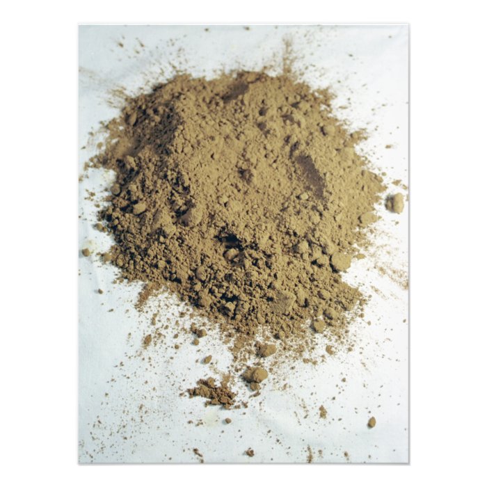 Cocoa powder photo art