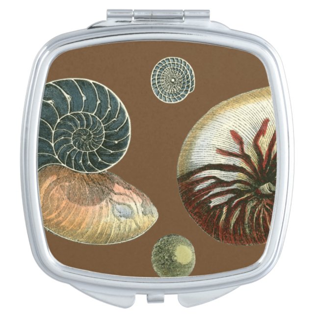 Cocoa Shell Makeup Mirror (Front)