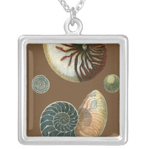 Cocoa Shell Silver Plated Necklace