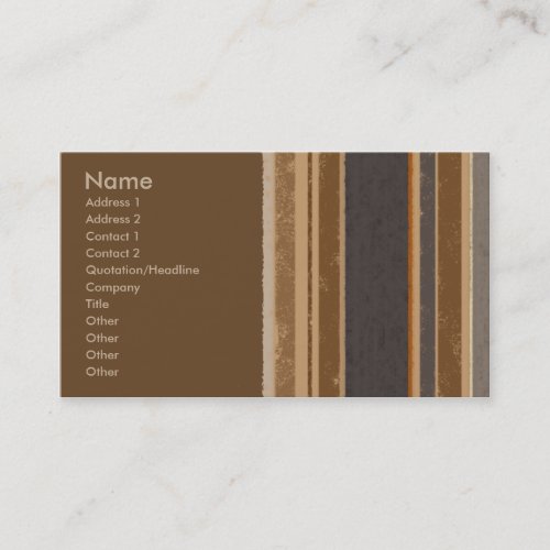 Cocoa Stripes Business Card