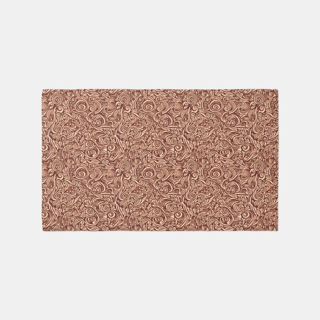 Cocoa Swirl Area Rug (Front)