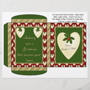 Cocoa, Tea, Cider Packet Holiday Christmas Favors Flyer