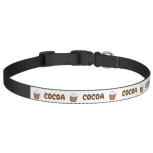 COCOA The Dog Hot Chocolate Whipped Cream Winter Pet Collar