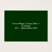 Cocoa Village Christmas 2004 Artist Trading Card (Back)