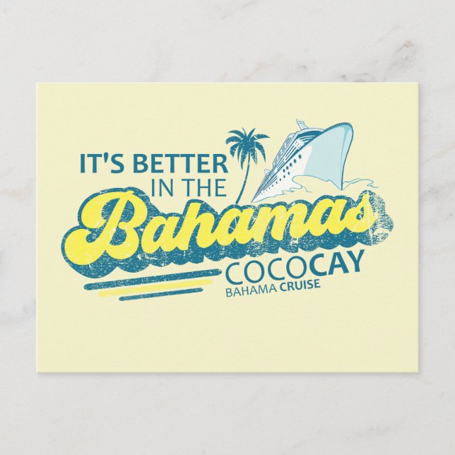 CocoCay Bahamas Postcard Vacation Cruise (Front)