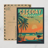 CocoCay Bahamas Retro Seagull Souvenir 1950s