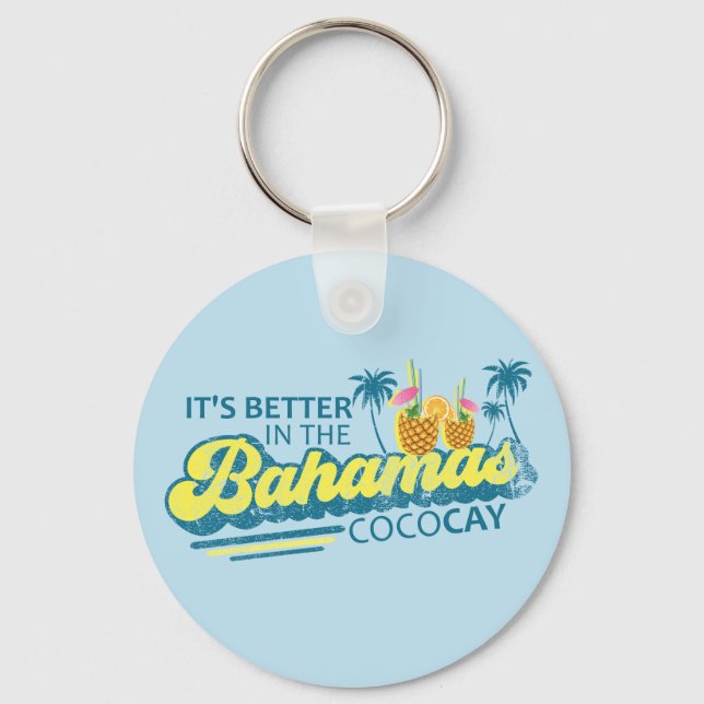CocoCay Bahamas Vacation Bahamas Cruise Keychain (Front)