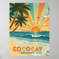 Cococay Bahamas Vintage Travel
