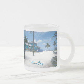 CocoCay Frosted Glass Coffee Mug