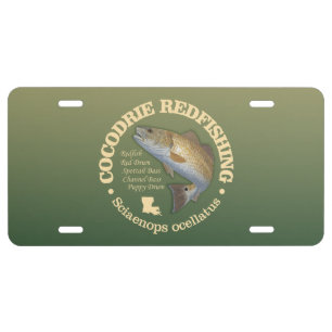 Cocodrie (redfish) license plate