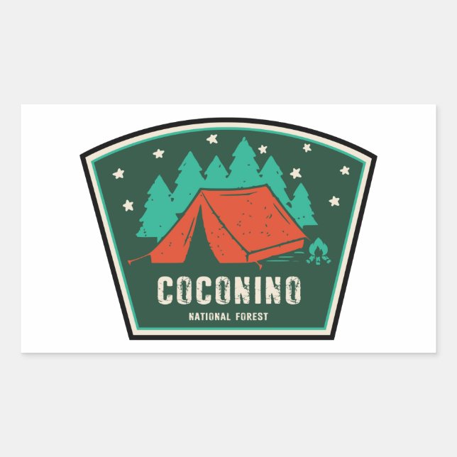Coconino National Forest Camping Rectangular Sticker (Front)