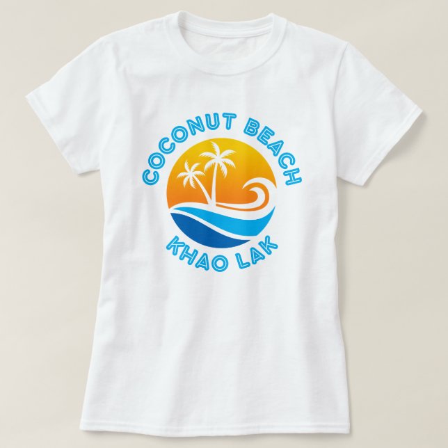 COCONUT BEACH-KHAO LAK T-Shirt (Design Front)