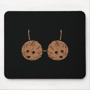Coconut Bra Hawaiian Tiki Hula Party DIY Halloween Mouse Pad