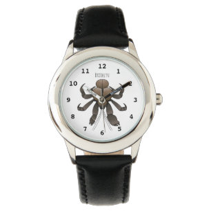 Coconut crab cartoon illustration watch