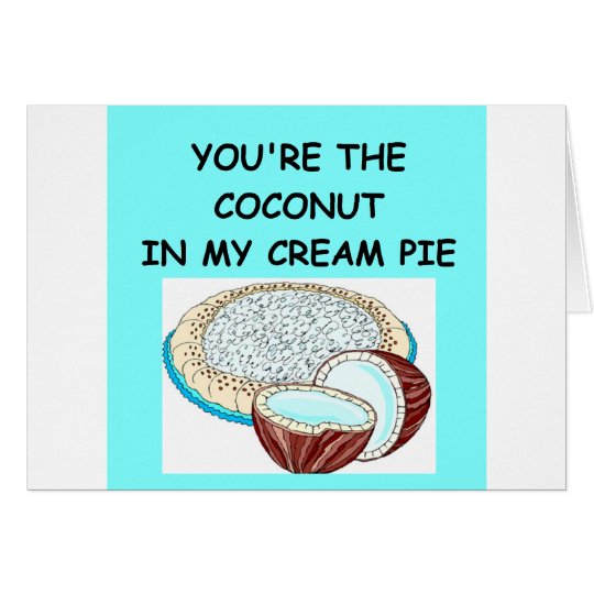 coconut cream pie lover card