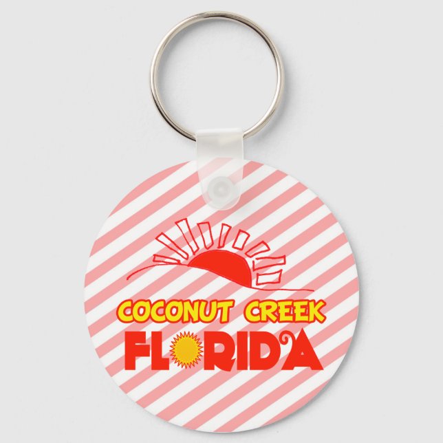 Coconut Creek, Florida Keychain (Front)