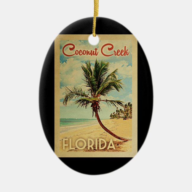 Coconut Creek Ornament - Vintage Palm Tree