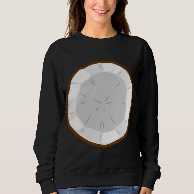 Coconut Easy Funny Matching Halloween Costume Men  Sweatshirt (Front)
