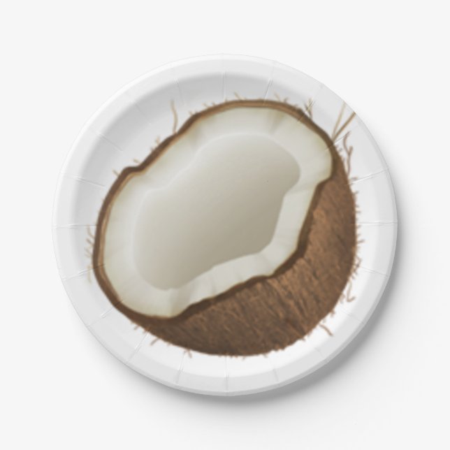 Coconut - Emoji Paper Plates (Front)