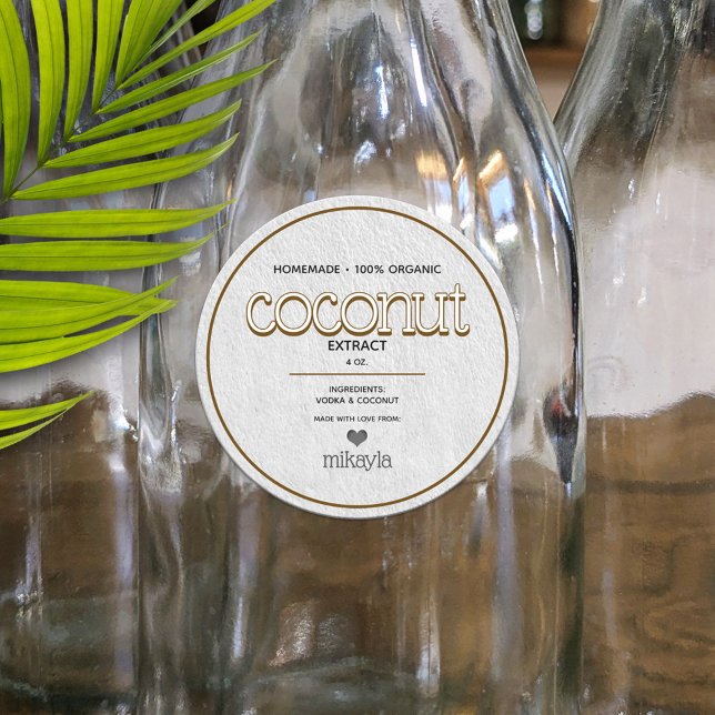 Coconut Extract Personalized Bottling Label (Creator Uploaded)