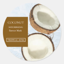 Coconut Facial Mask Label