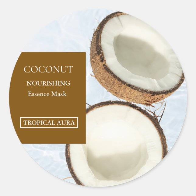 Coconut Facial Mask Label (Front)