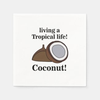 Coconut Fruit Tropical Summer Party