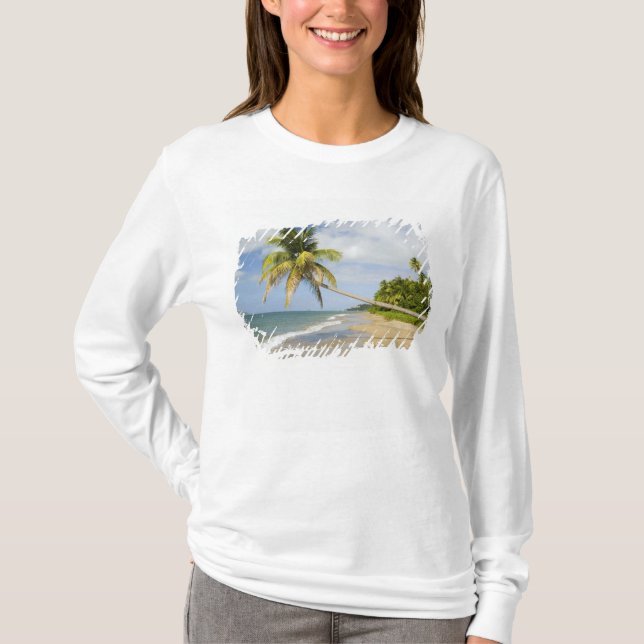 Coconut Grove Beach at Cades Bay, with St. 2 T-Shirt (Front)