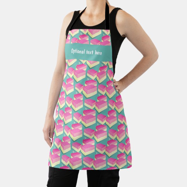 Coconut Ice sweet confectionery - British candy Apron (Insitu)