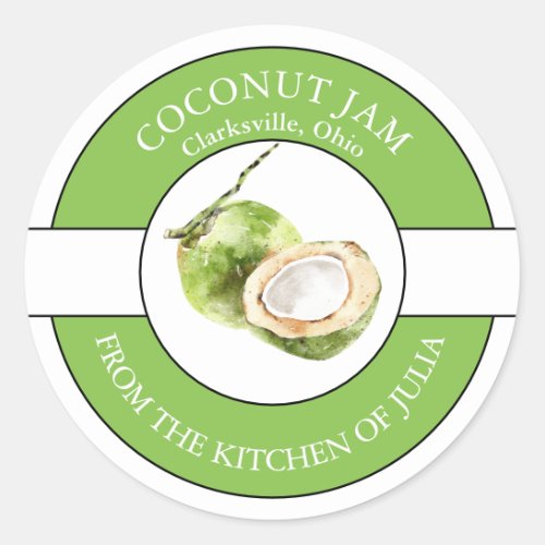 Coconut Jam Label 