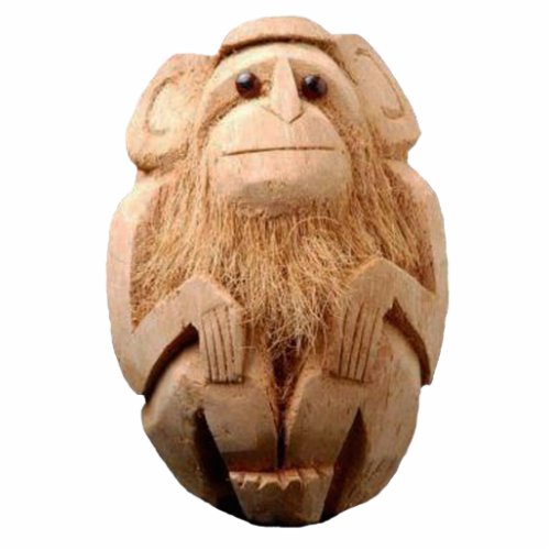 Coconut Monkey Sculpture