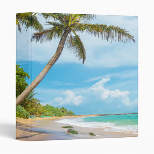 Coconut Palm, Mirissa Beach Sri Lanka 3 Ring Binder