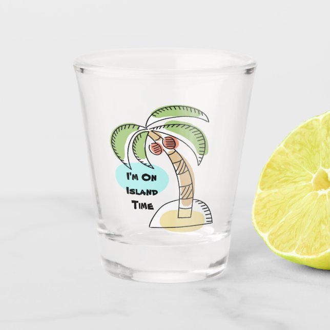 Coconut Palm Shot Glass (Front)