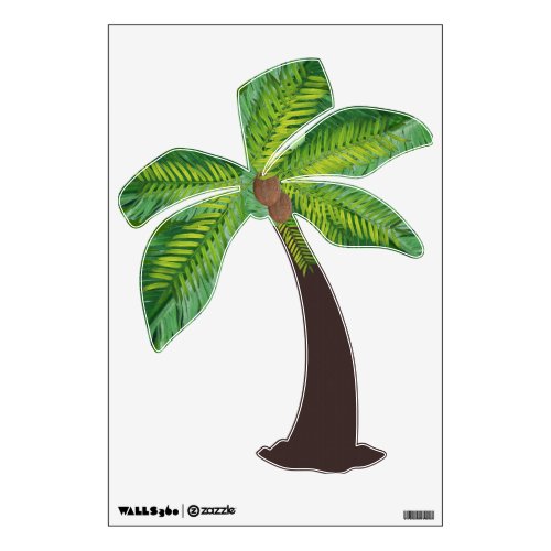 Coconut Palm Tree 2 Wall Decal