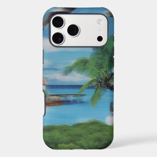 Coconut palm tree beach.jpg Case-Mate iPhone case (Back)