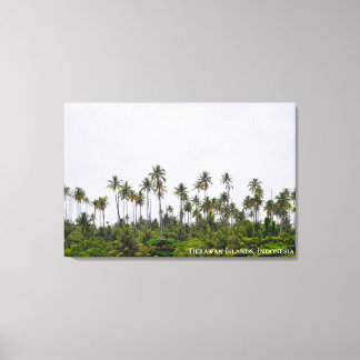 Coconut Palm Tree Island Landscape Travel Photo Canvas Print