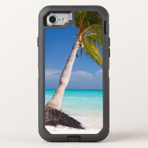 Coconut Palm tree on the beautiful sand beach OtterBox Defender iPhone SE/8/7 Case