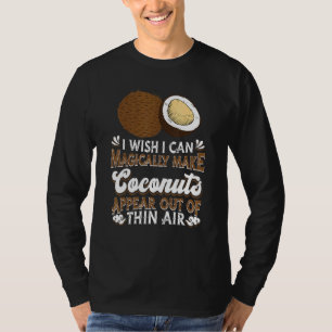 Coconut Palm Tree Summer Beach Tropical Fruit Coc T-Shirt