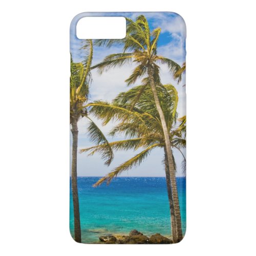 Coconut palm trees Cocos nucifera swaying in iPhone 8 Plus7 Plus Case