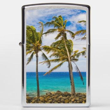 Coconut Palm Trees (cocos Nucifera) Swaying In Zippo Lighter by tothebeach at Zazzle