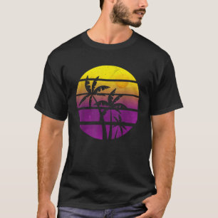 Coconut Palm Trees Summer Vacation Beach Tropical  T-Shirt