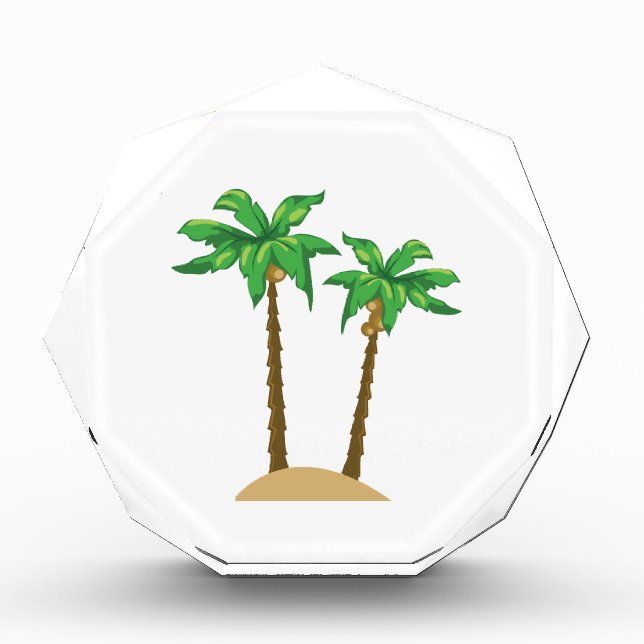 Coconut Palms Acrylic Award (Front)