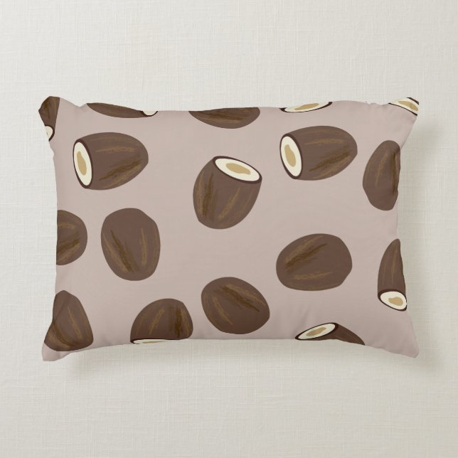 Coconut Pattern Accent Pillow (Front)
