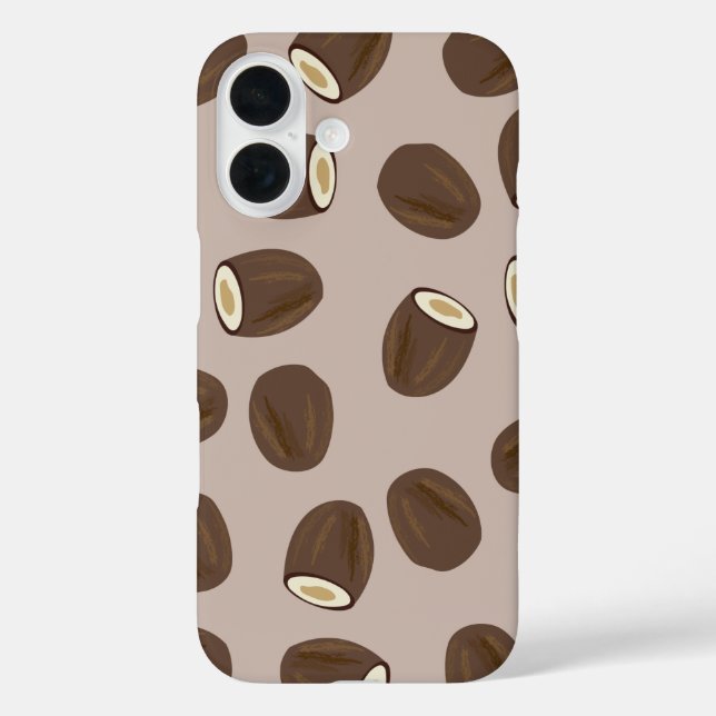 Coconut Pattern Case-Mate iPhone Case (Back)